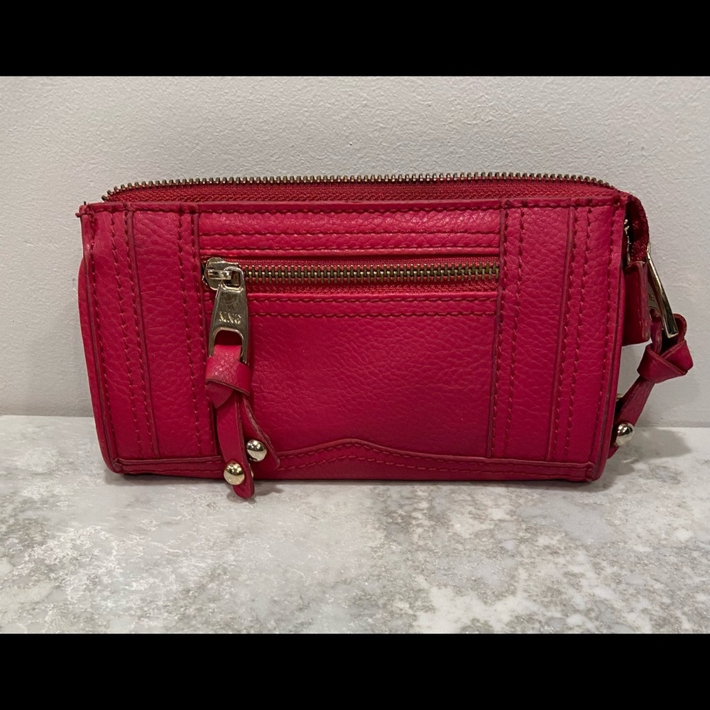 MNG Beautiful cherry coloured clutch. Great condition.
